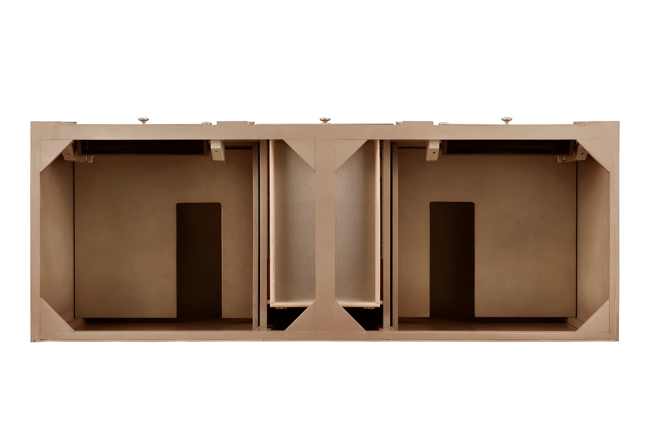 Bristol 60-Inch Double Vanity in Whitewashed Walnut - Modern Bathroom Sink Cabinet with Dual Sinks for Master Bathroom Remodel