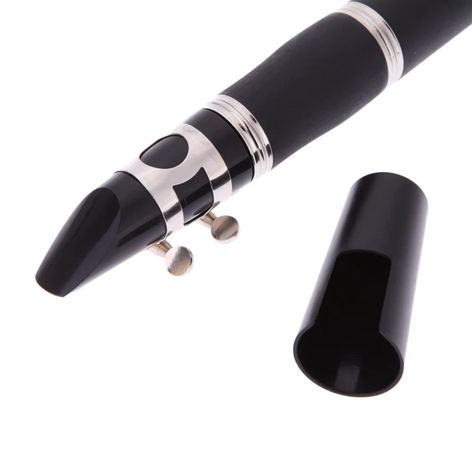 Professional 17-Key Bb Flat Soprano Bakelite Clarinet for Students - Nickel Plated with Cleaning Kit & 10 Reeds | Perfect for School Bands, Beginners & Woodwind Instrument Practice