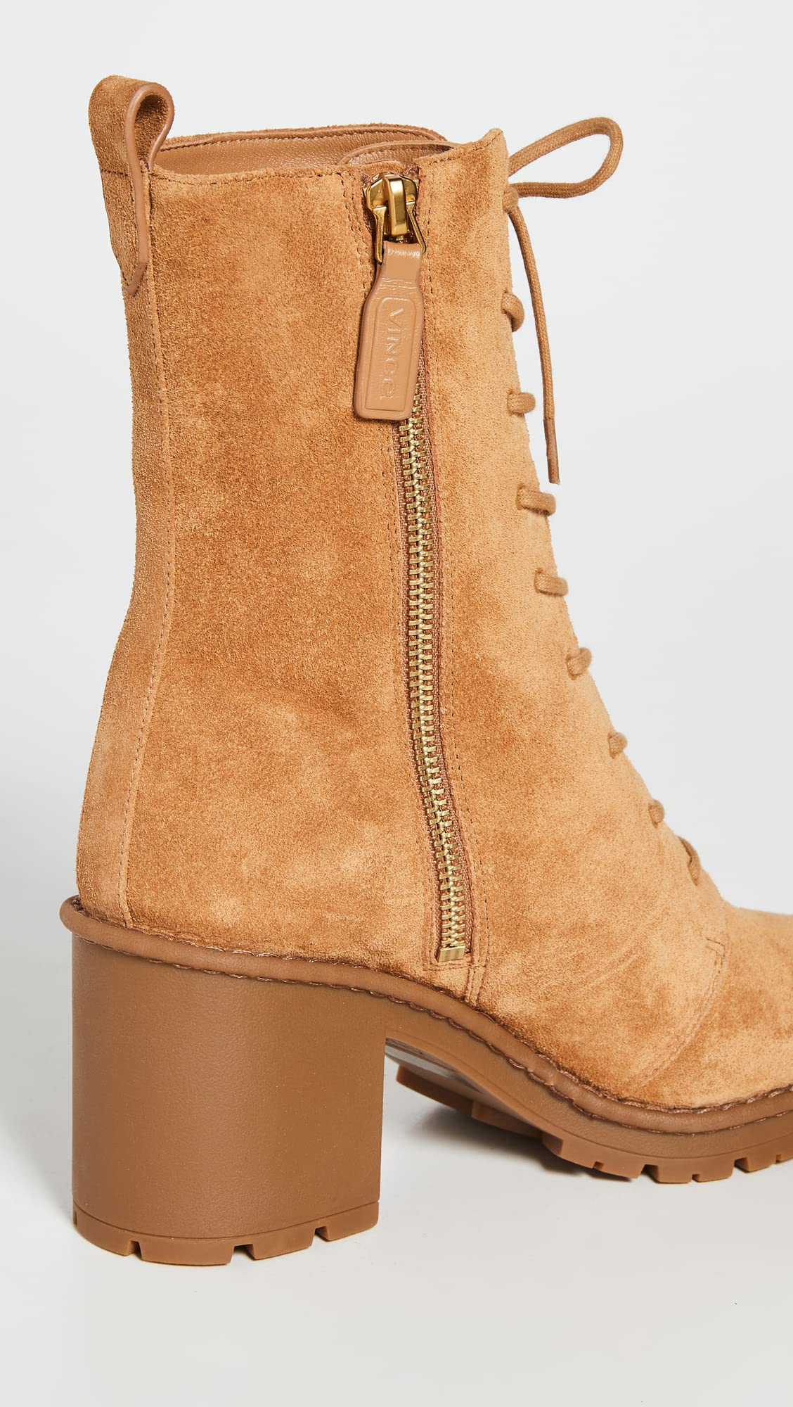 Vince Women's Henderson Lace-Up Ankle Boots - Stylish & Comfortable Leather Booties for Fall & Winter - Perfect for Office, Date Night & Casual Outings