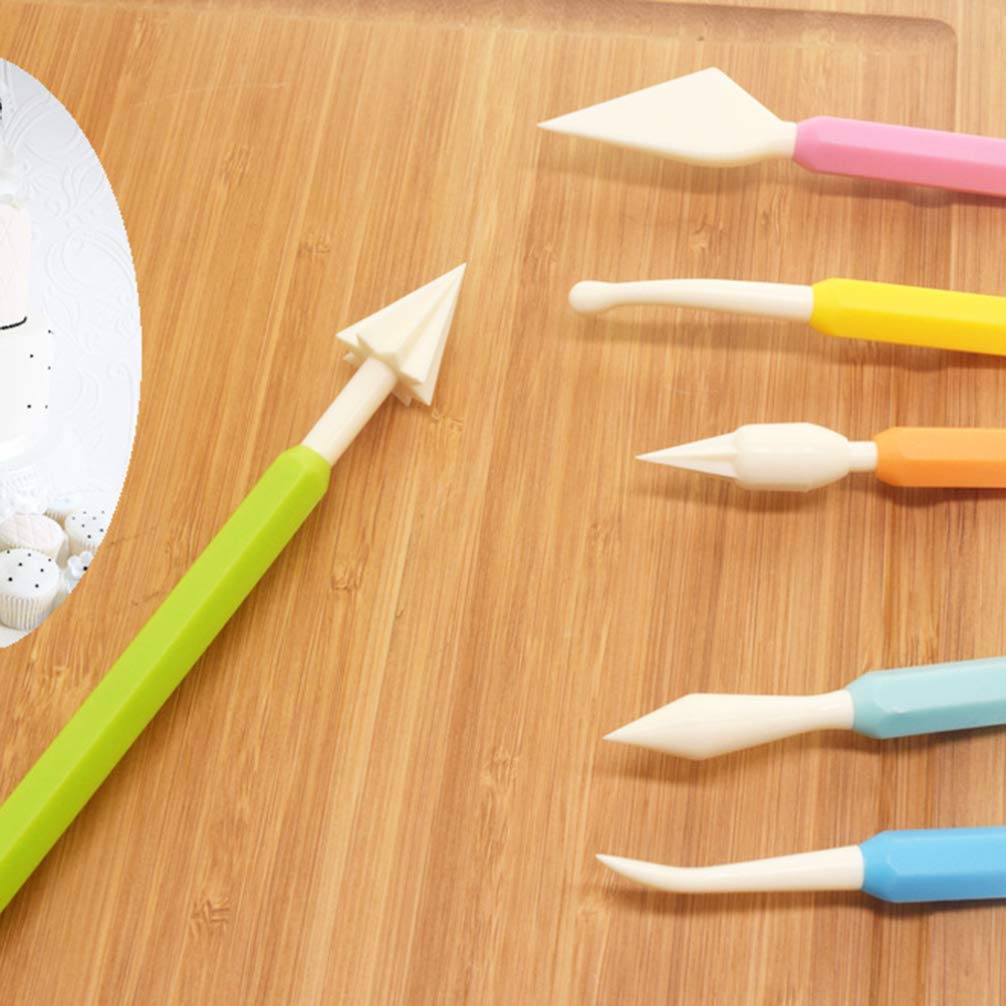 **Hemoton 9-Piece Cake Decorating Tools Kit - Fondant Tools, Cake Carving Pen, Gum Paste Equipment & Fudge Scraper for Professional Baking, Cake Modeling & DIY Dessert Decorations**    *(Perfect for Birthday Cakes, Wedding Desserts, Cupcake Decorating & Home Baking Projects)*