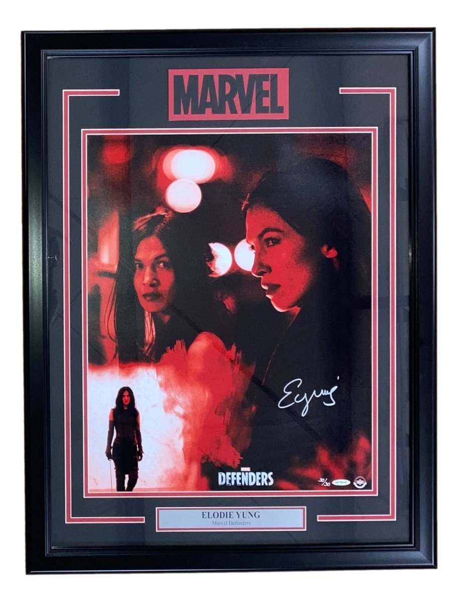 Elodie Yung Autographed Framed 16x20 Marvel Defenders Photo - UDA Certified Collectible - Perfect for Marvel Fans, Home Theater Decor & Superhero Memorabilia Collection