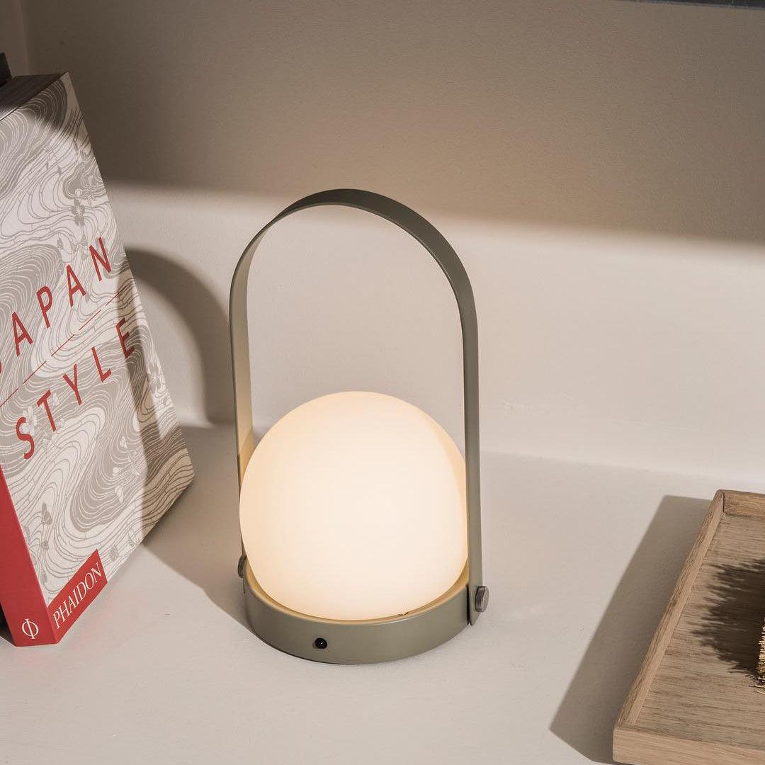 Carrie Rechargeable LED Table Lamp with Built-in Battery - Perfect for Bedroom, Office, and Nightstand Lighting