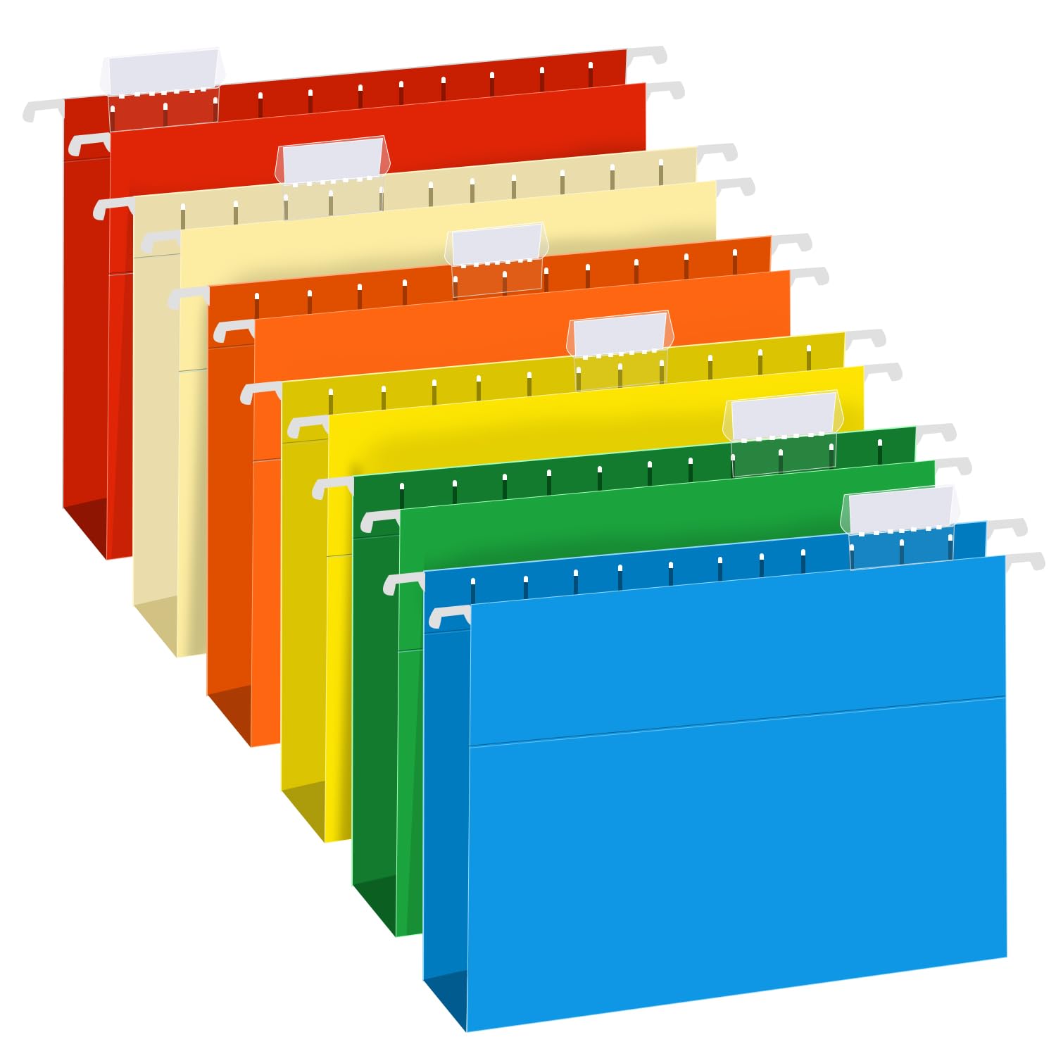 RAZCC 30-Pack Heavy Duty Hanging File Folders - Extra Capacity 2