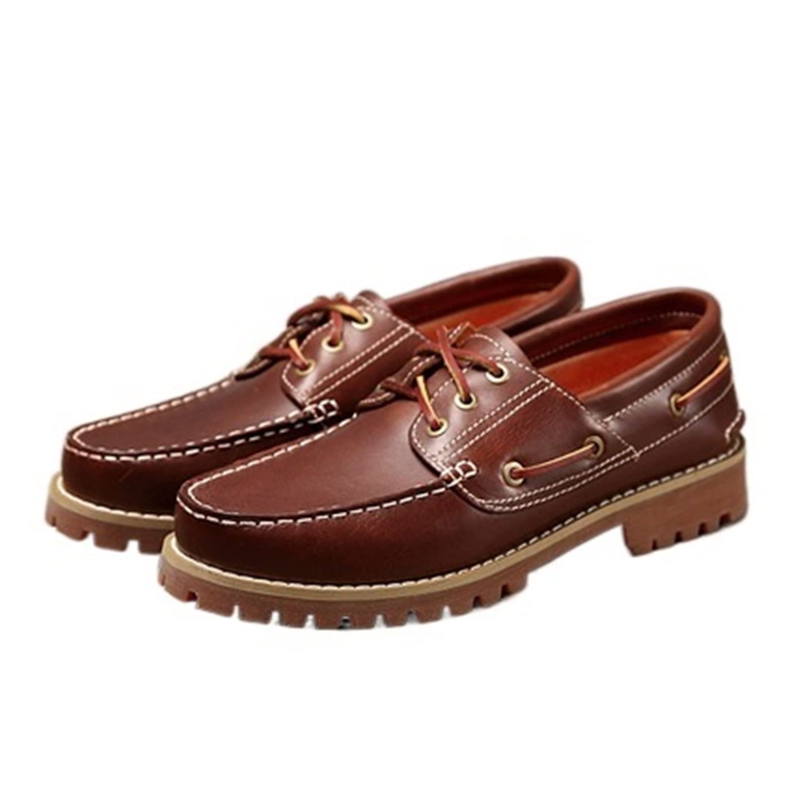 Genuine PU Leather Men's Loafers - Soft Cowhide PU Casual Slip-On Moccasin Boat Shoes for Men in Black & Brown | Perfect for Office, Travel & Daily Wear
