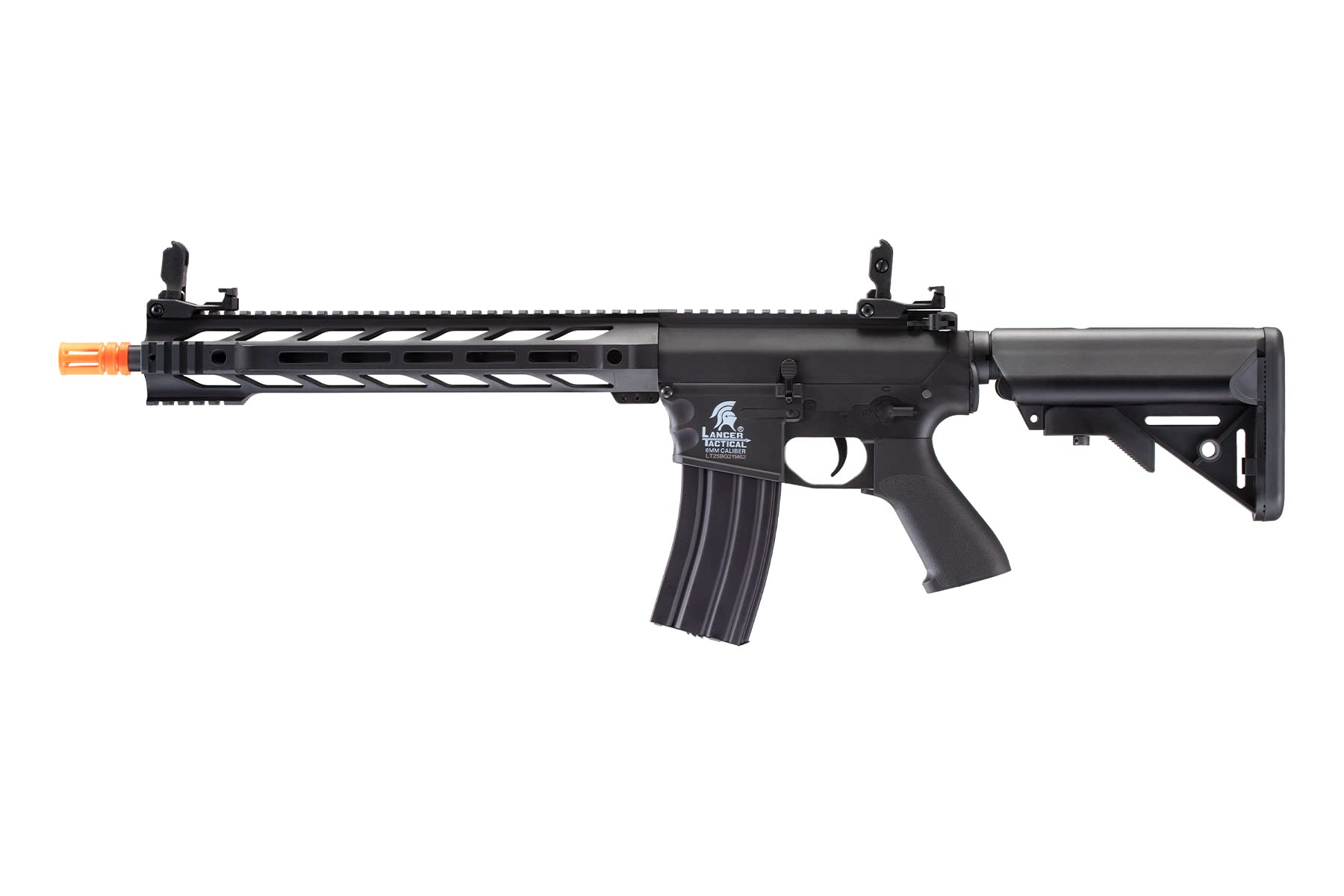 Lancer Tactical Gen 2 Airsoft Rifle - Low FPS SPR Interceptor M4 AEG | Electric Full/Semi-Auto | Includes 0.20g BBs, Charger & Battery | Black | Perfect for Target Practice, Training & Airsoft Battles