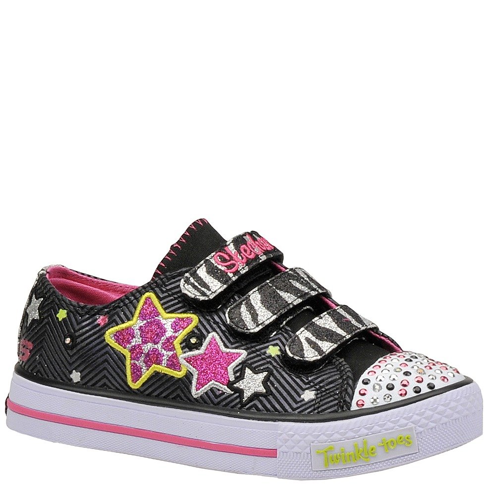 Skechers Kids Wild Starlight Light-Up Sneakers for Boys & Girls - Comfortable Walking Shoes with Blinking LED Lights for Playground, School & Outdoor Activities (Toddler & Little Kid Sizes)