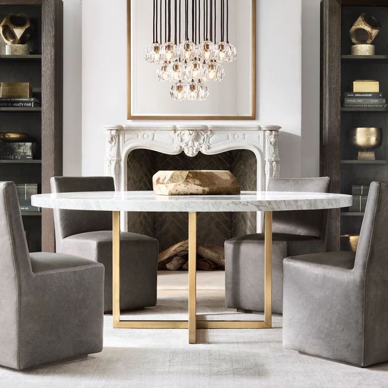 Crystal Ball Cluster Round Chandelier - 19 Lights Modern Ceiling Fixture for Dining Room, Living Room, Bedroom, and Entryway
