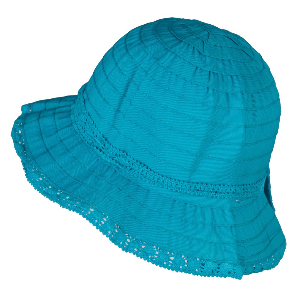 Jeanne Simmons Girls Bow Accent Bucket Hat - Stylish Sun Protection for Outdoor Activities, Beach, and Summer Fashion