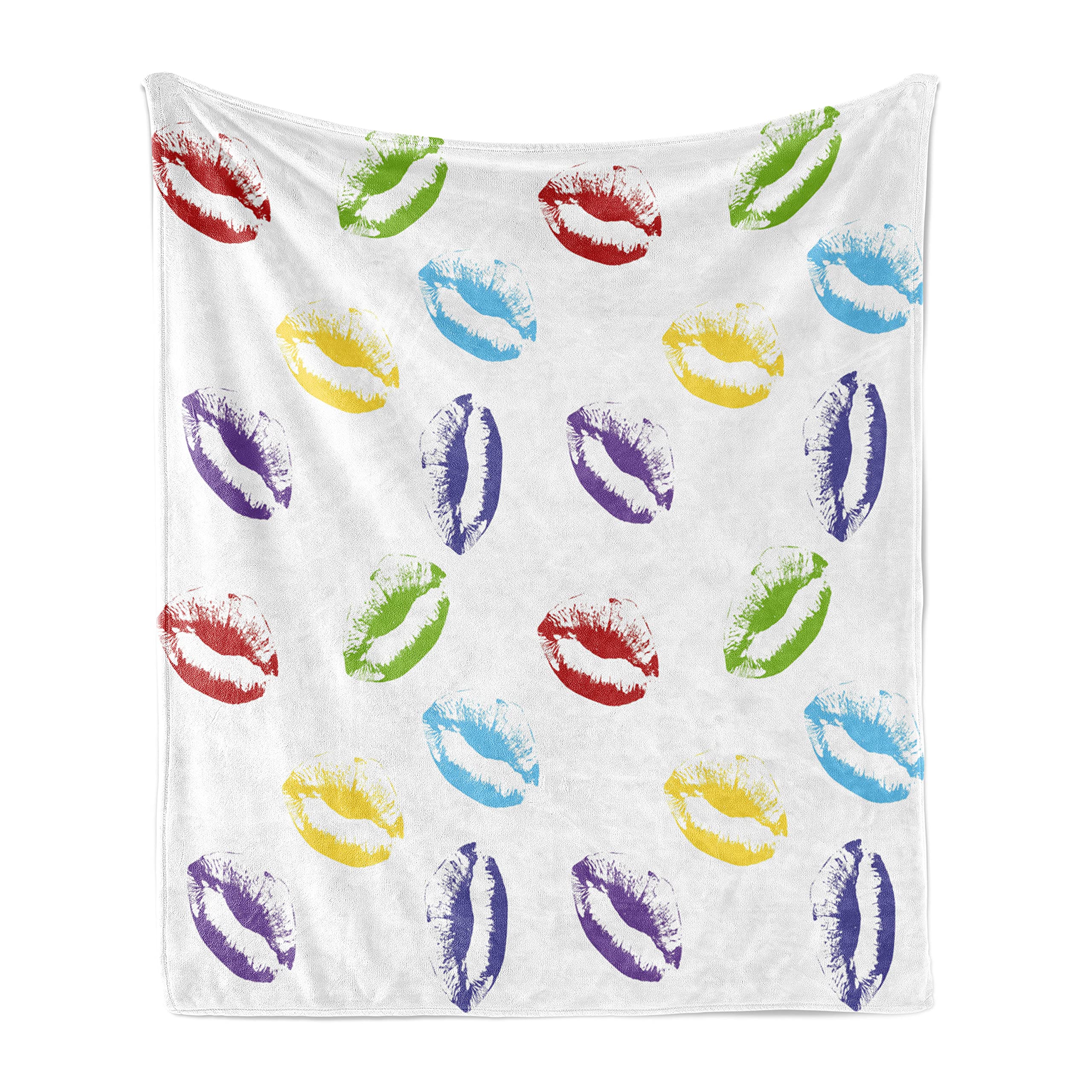 Ambesonne Flannel Fleece Throw Blanket - Soft & Cozy 60