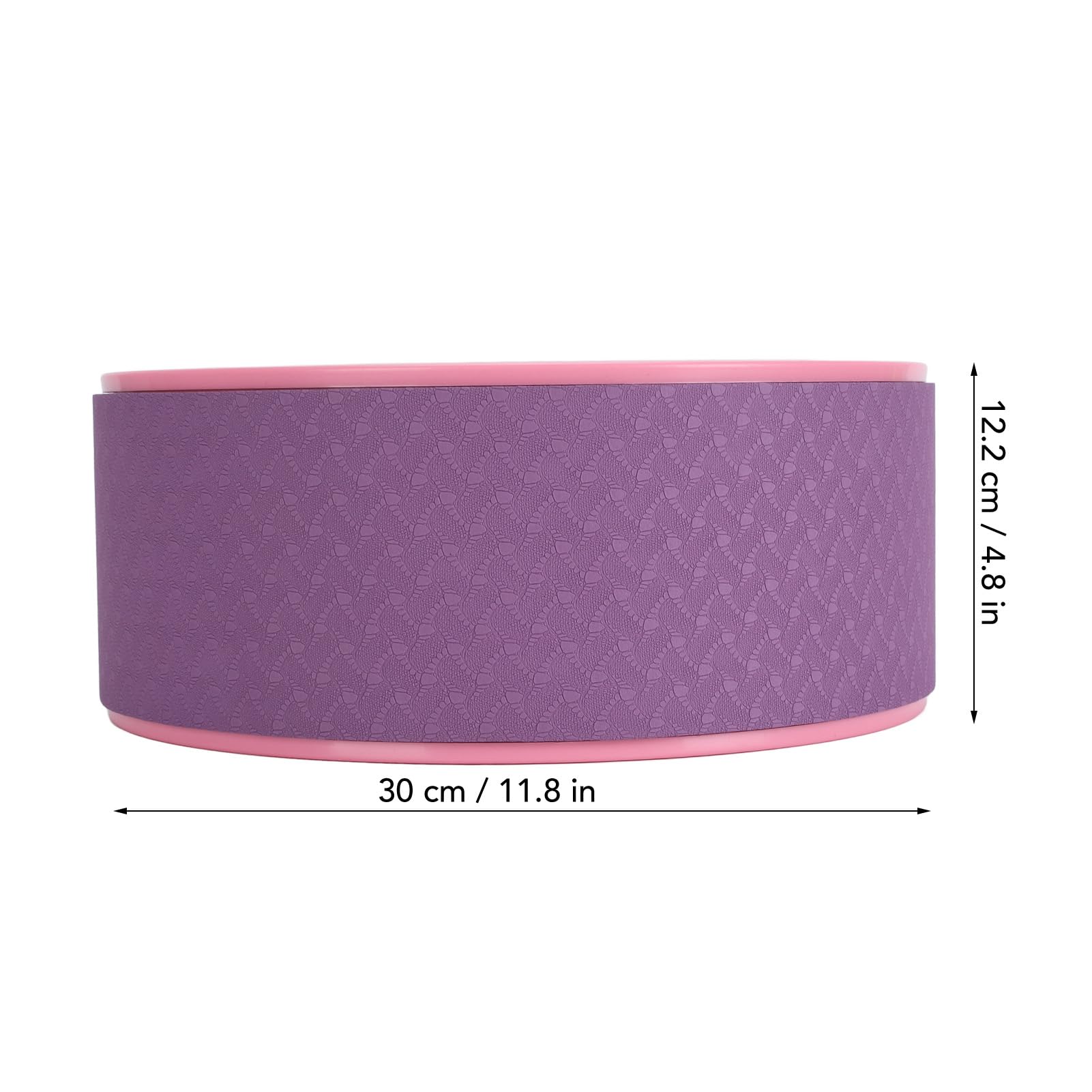 Best Foam Roller for Back Pain Relief - Purple Yoga Wheel for Stretching, Massage & Posture Improvement - Perfect for Home Gym, Yoga & Physical Therapy