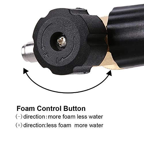 YONGLI High Pressure Foam Gun for Car Wash - Foam Sprayer Lance with Adjustable Nozzle for Karcher Pressure Washers | Perfect for Car Detailing, Home Cleaning & Outdoor Washing