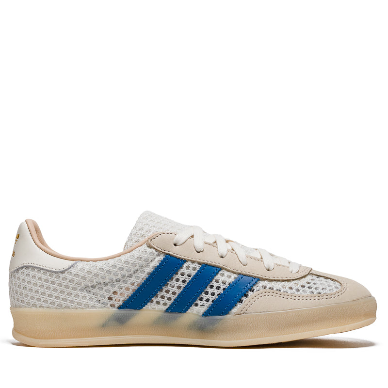 Adidas Gazelle Indoor Sneakers - Off White & Focus Blue - Comfortable Casual Shoes for Men & Women - Perfect for Gym, Running & Everyday Wear