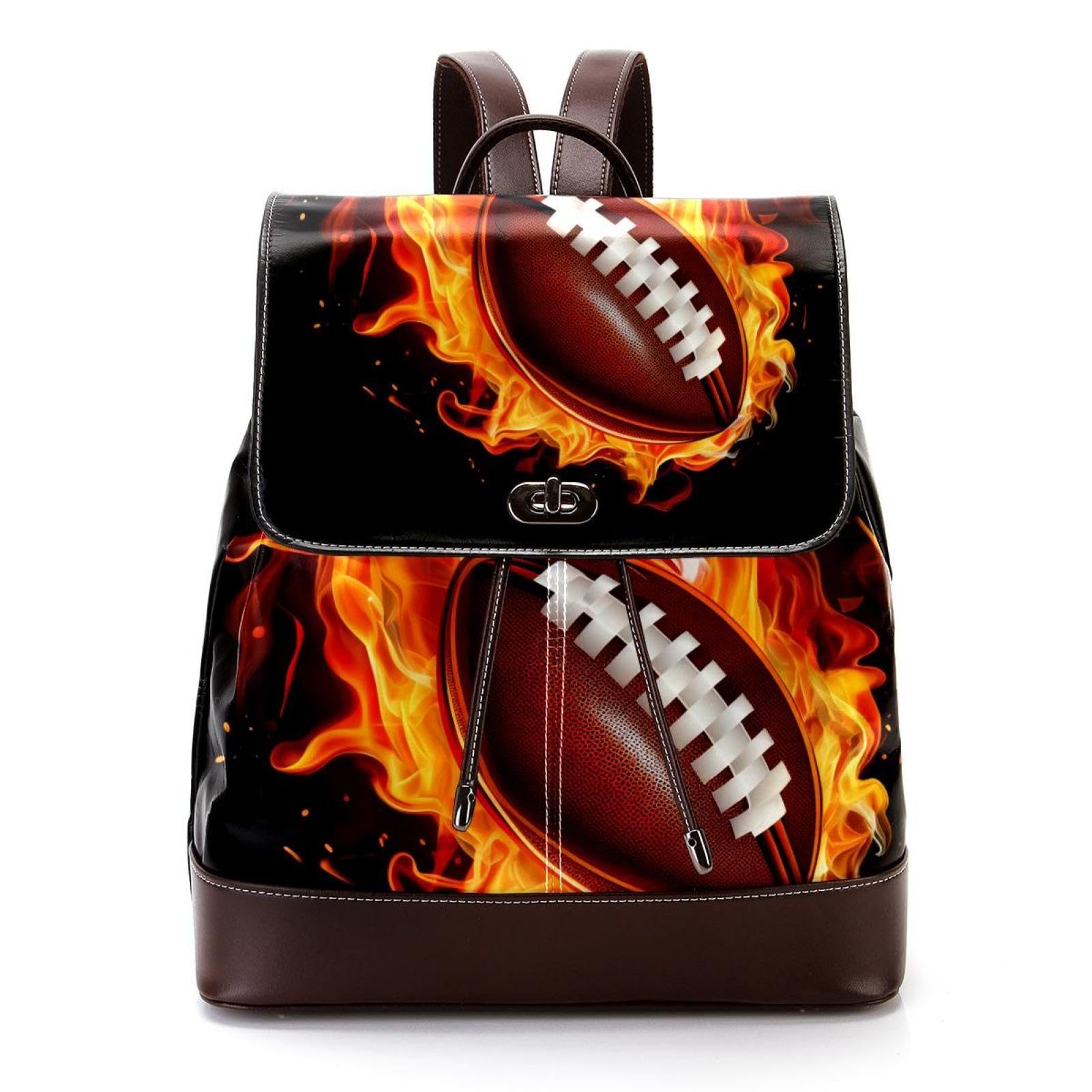 Premium Travel Backpack for Men & Women - Durable American Football Design Backpack for Hiking, Gym, Work & College