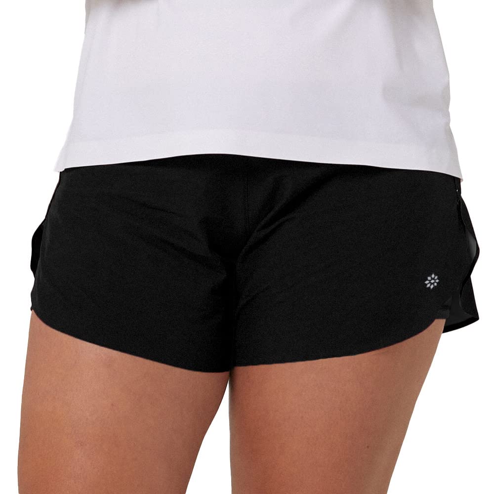 RIP-IT Women's 2-in-1 Running Shorts with Built-in Compression Shorts - Perfect for Gym Workouts, Yoga & Outdoor Training