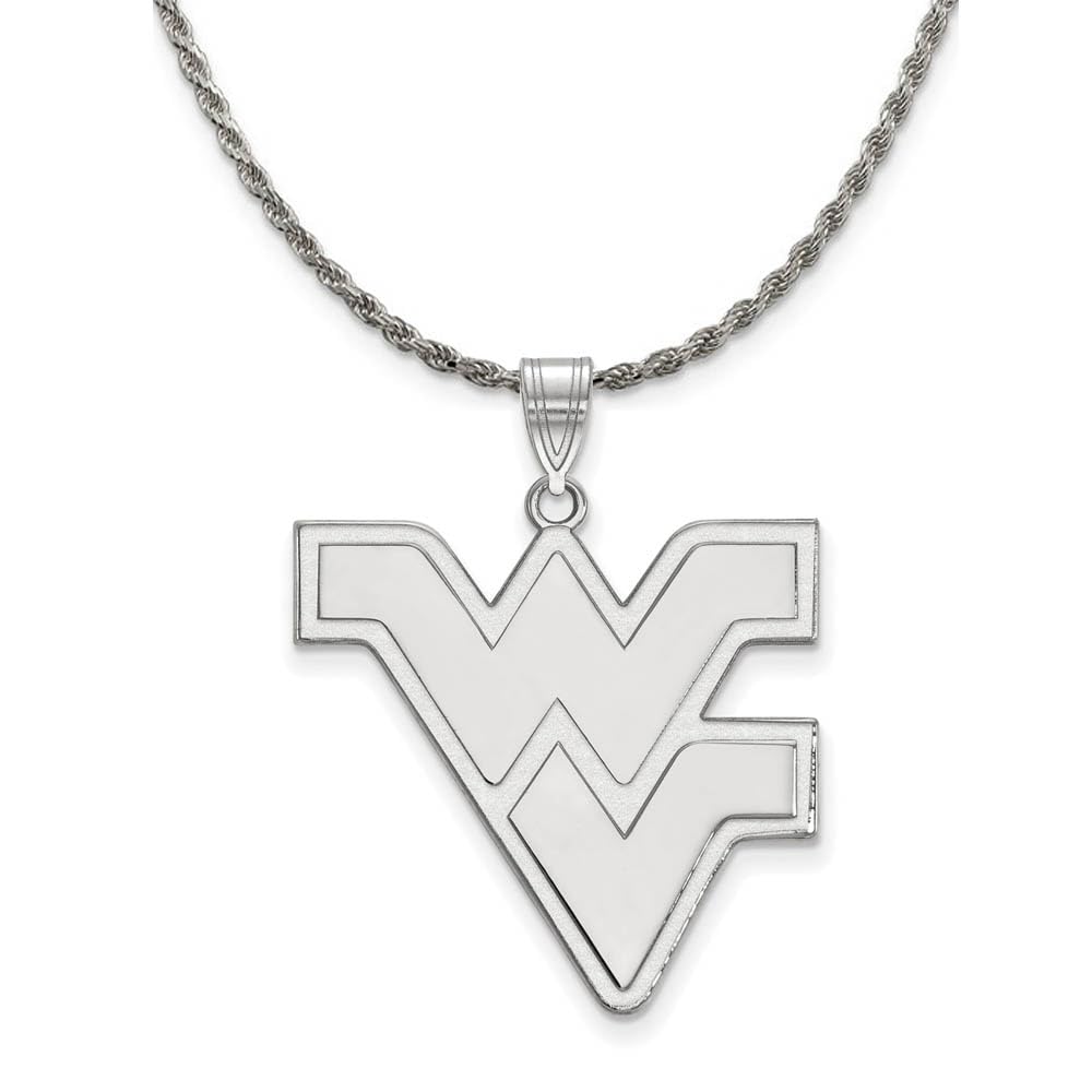 Sterling Silver WVU Pendant Necklace for Gameday & School Pride