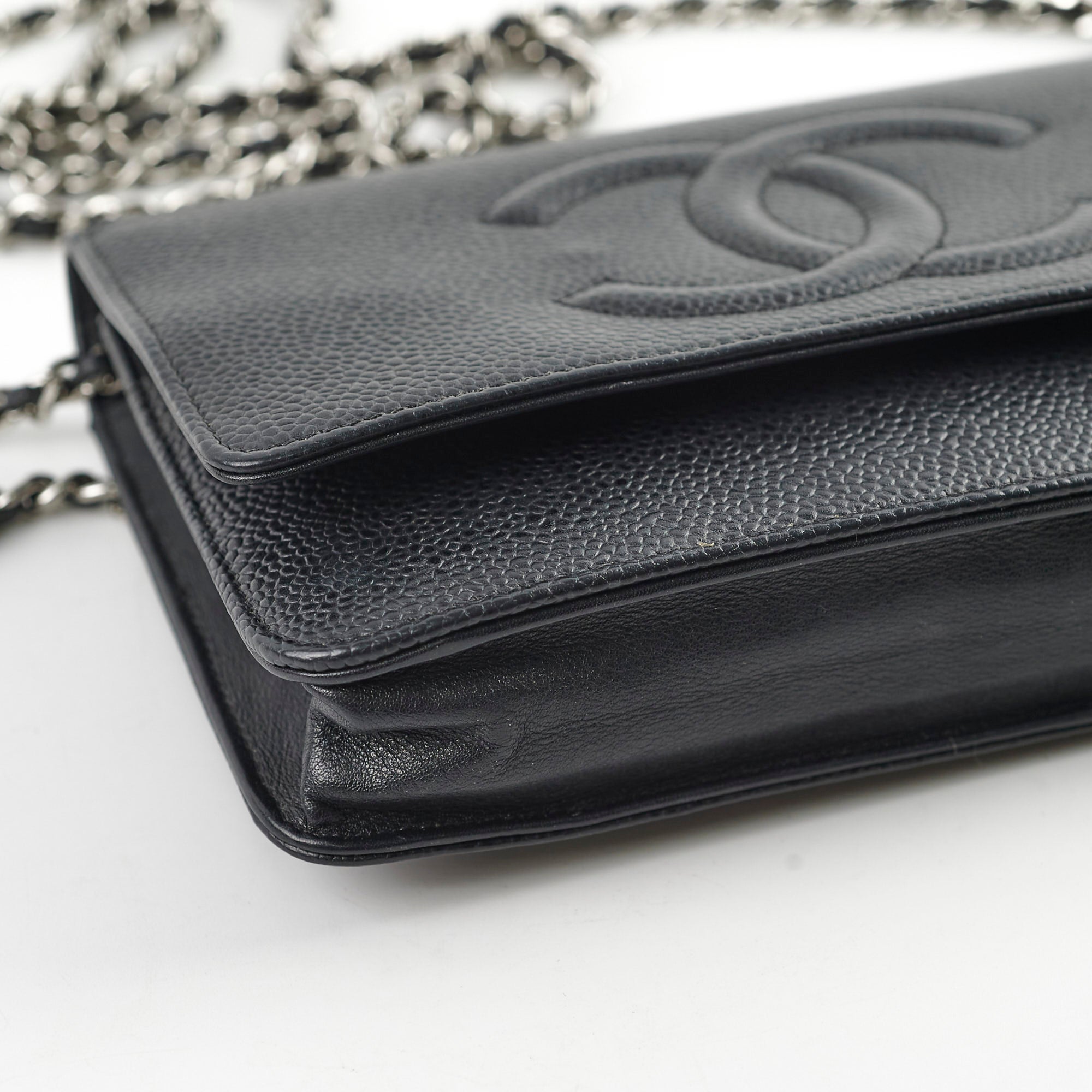 Chanel CC Logo Wallet on Chain WOC Black Crossbody Bag - Luxury Designer Handbag for Women | Perfect for Evening Parties, Date Nights & Special Occasions