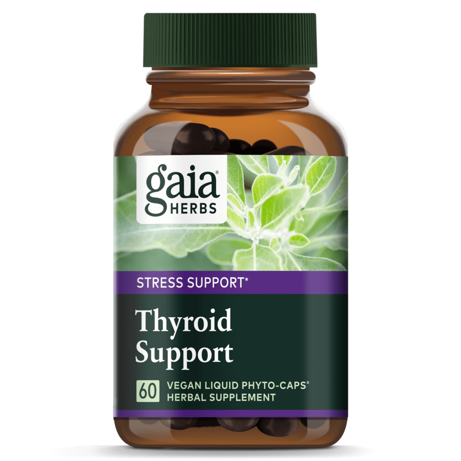 Gaia Thyroid Support Supplement - 60 Capsules for Thyroid Health & Hormone Balance | Supports Energy, Metabolism & Wellness