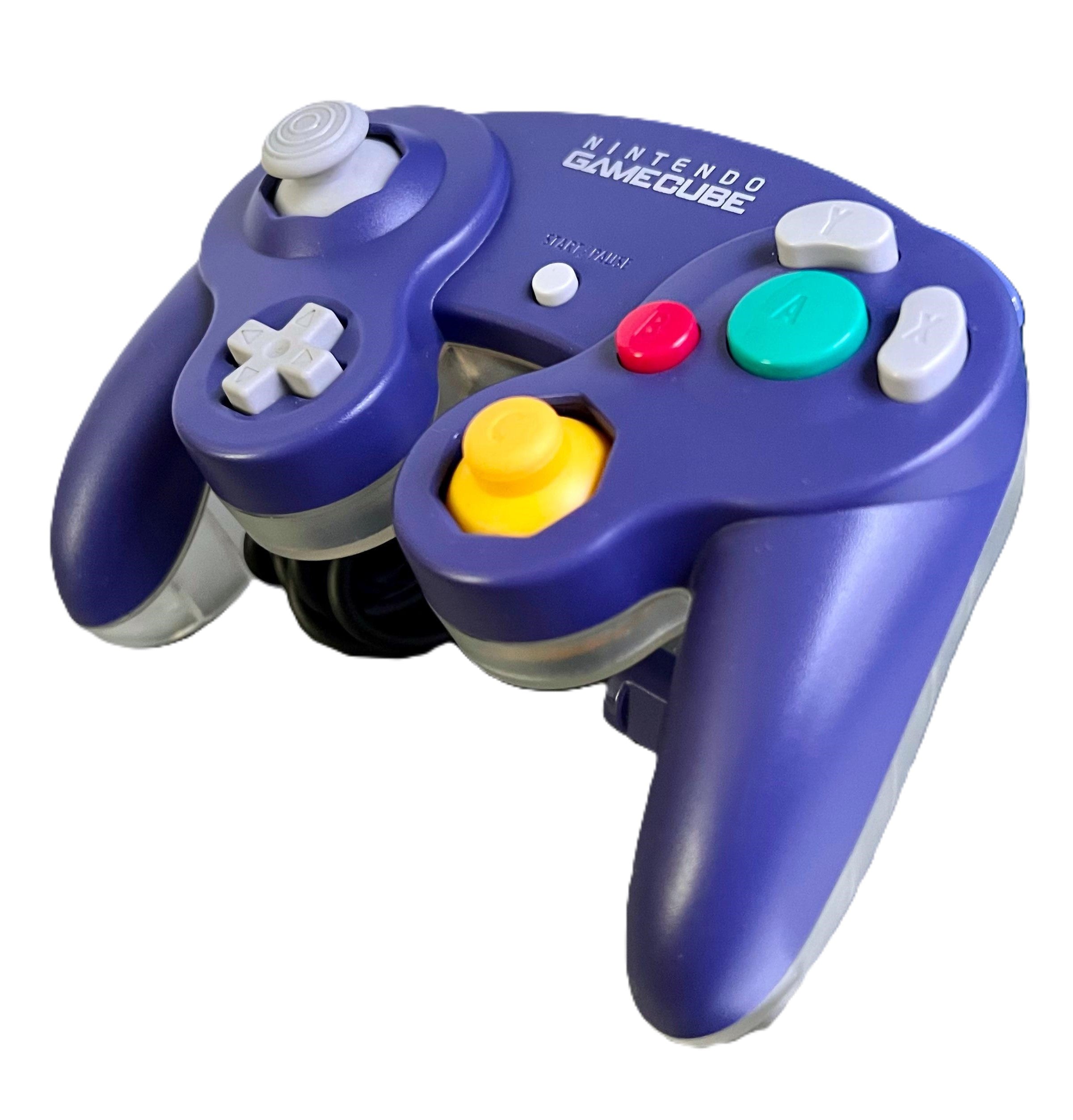 Official Nintendo GameCube Controller - Indigo & Clear for Super Smash Bros, Mario Kart & More - Compatible with Switch, Wii & PC Gaming