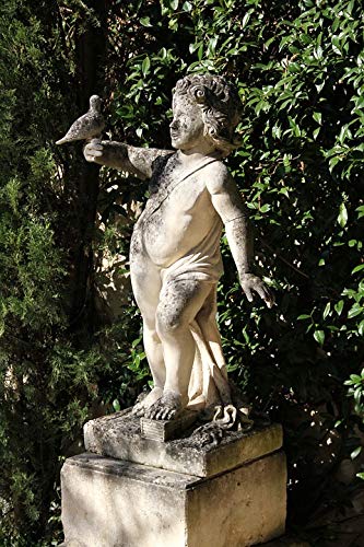 Vintage Ahmad Garden Sculpture Art Print - 20x30 Inch Laminated Poster with Vibrant Colors - Perfect for Home Decor, Living Room, Bedroom & Office Wall Art