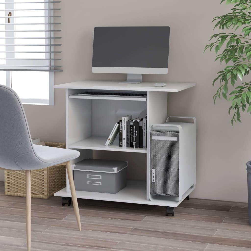 Adjustable Rolling Laptop Desk for Students - 31.5