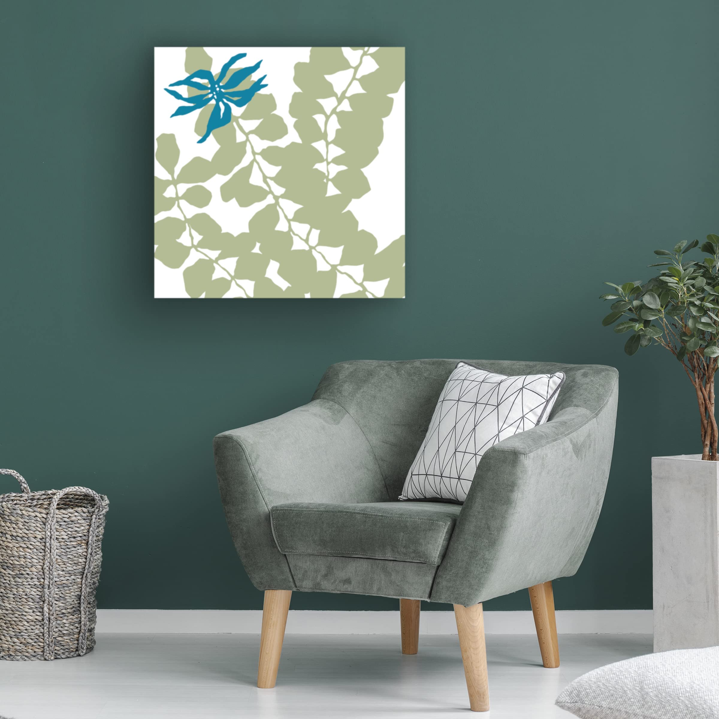 Trademark Fine Art 'Silhouette' Canvas Wall Art by Trish Sierer - Modern Home Decor for Living Room, Bedroom & Office