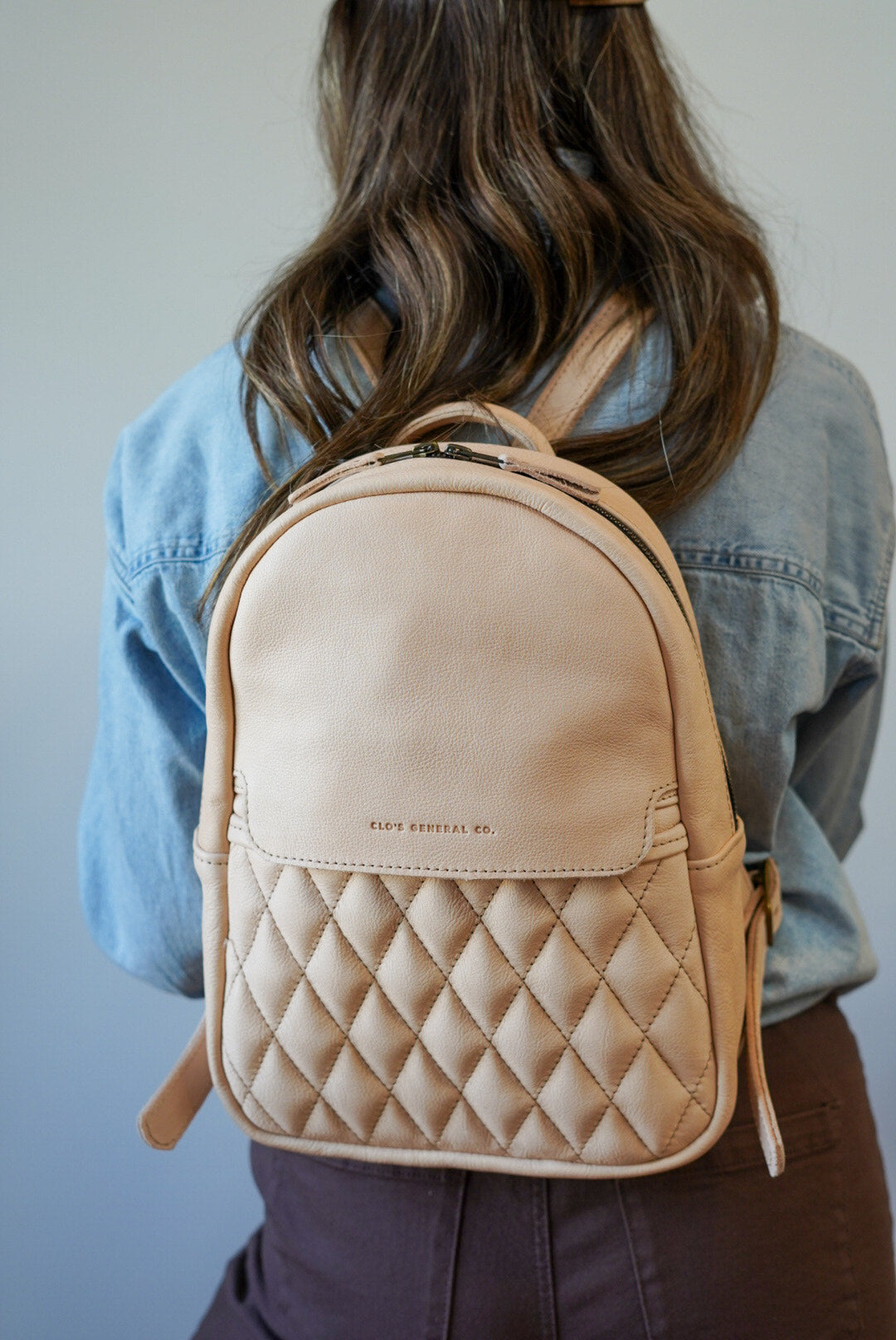 Premium Mini Venture Backpack - Diamond Stitch Vegan Leather Hiking Daypack for Travel, Work & Outdoor Adventures
