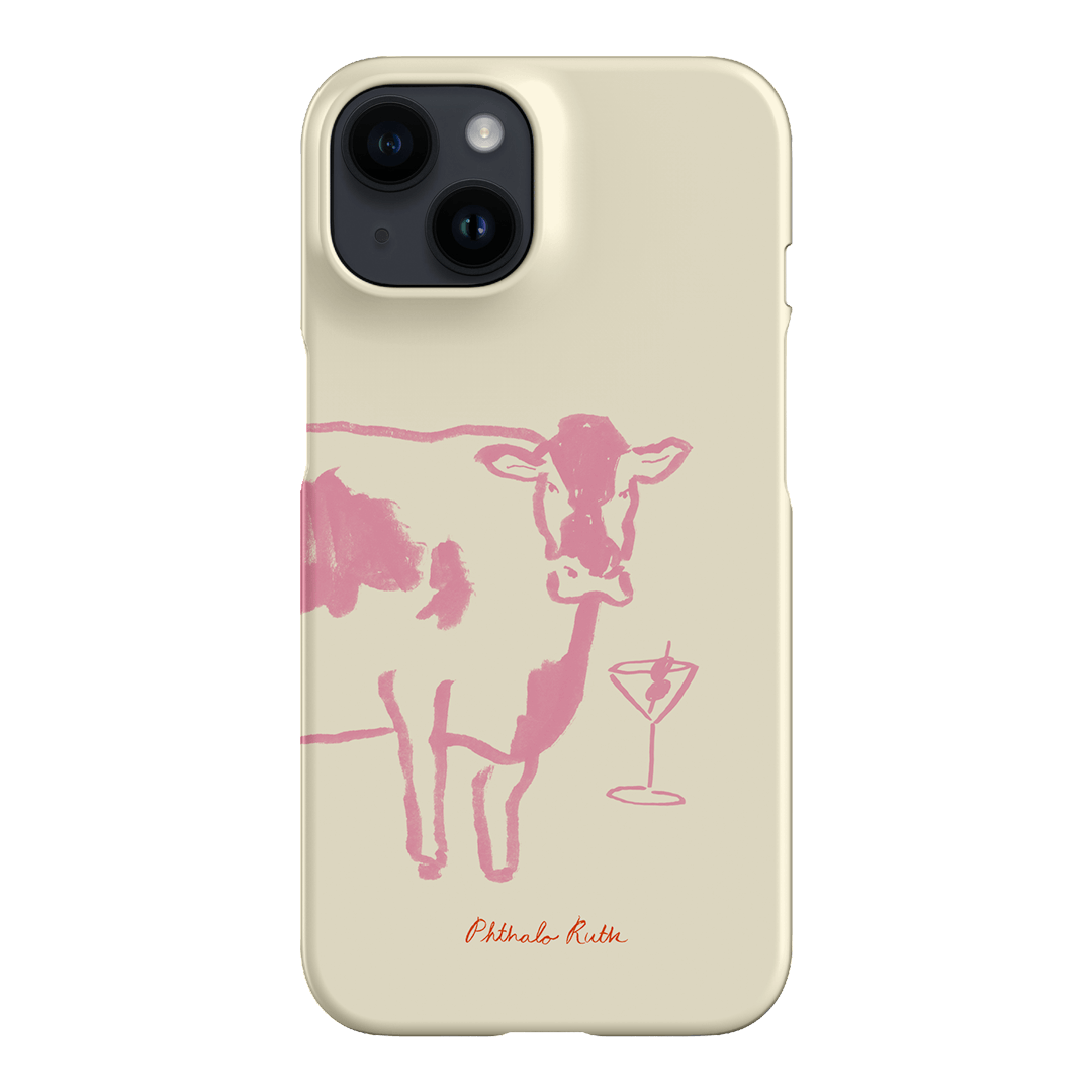 Pink iPhone Case for Women - Cute & Trendy Mootini Design, Slim Protective Cover for iPhone 13/14/15 - Perfect for Everyday Use, Work & Travel