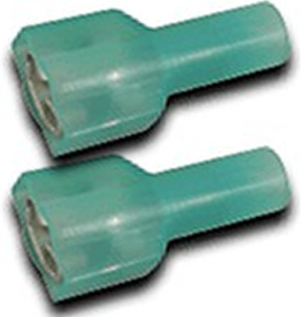 PM V1865QT .250 Fully Insulated Female Connectors - Pack of 2 Nylon Insulated Terminals for Automotive & Marine Wiring Applications