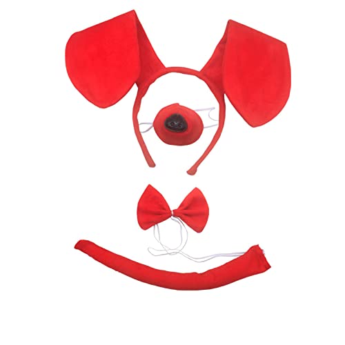 4pcs-red Dog