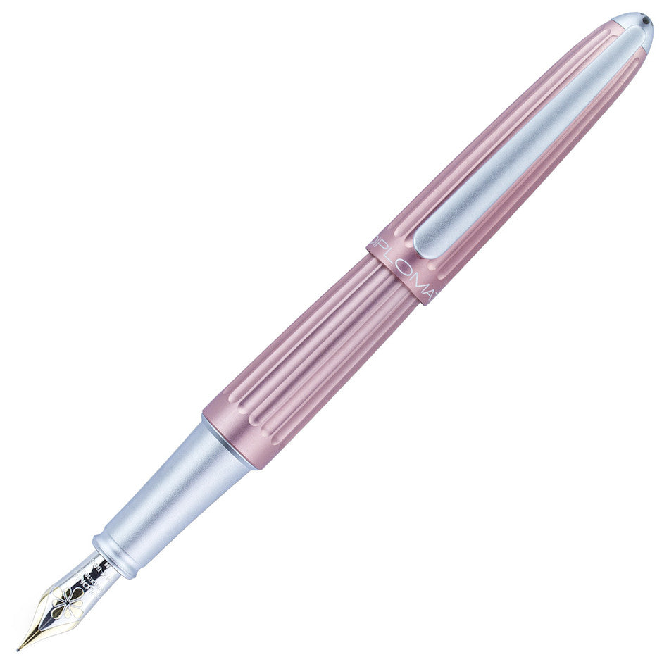 Diplomat Aero Fountain Pen with 14K Gold Nib - Antique Rose Finish | Luxury Writing Instrument for Professionals, Collectors & Gift Giving