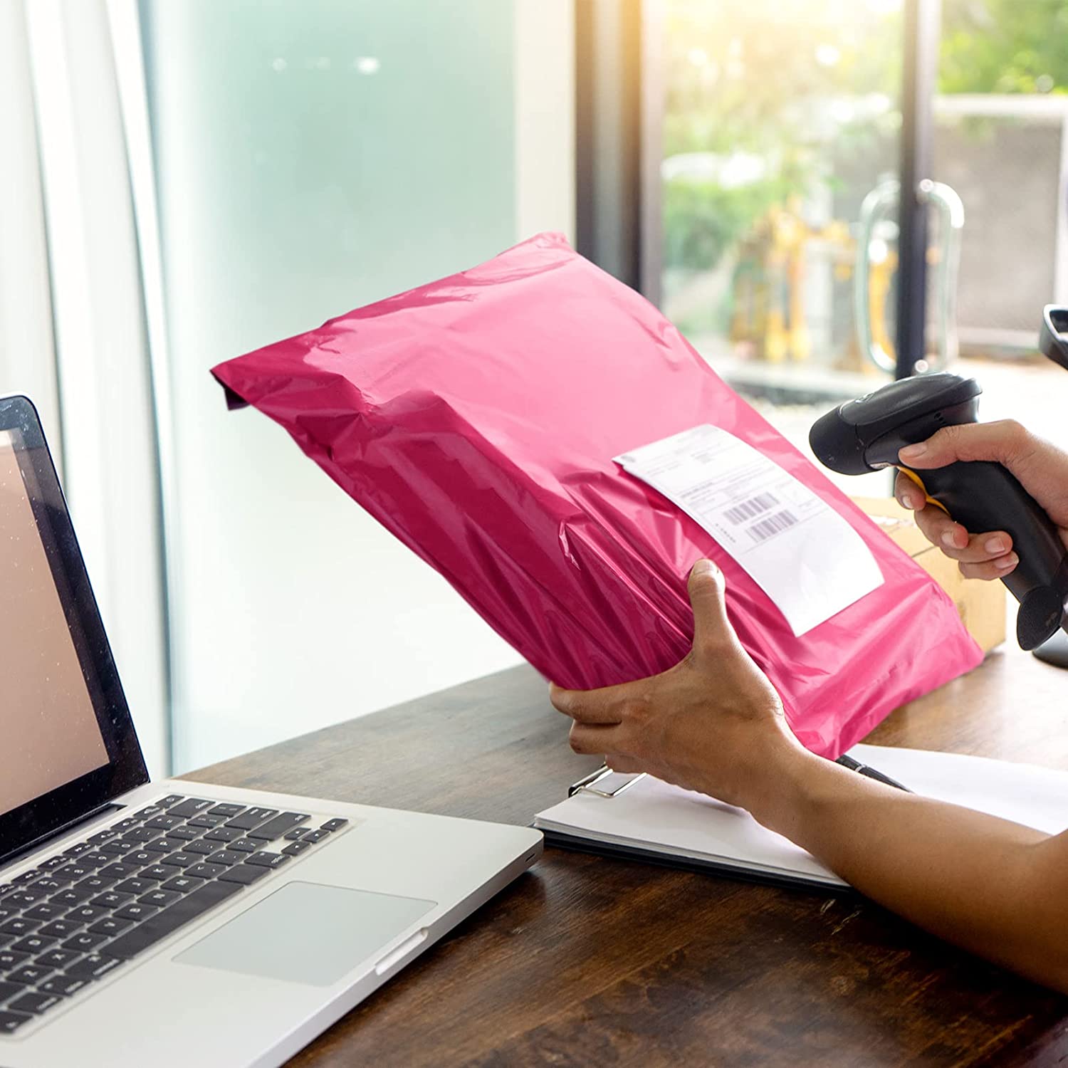 14.5x19 Inch Pink Poly Mailer Envelope Shipping Bags - Waterproof & Durable Mailing Pouches for Ecommerce, Clothing, Subscription Boxes & Online Shopping Deliveries
