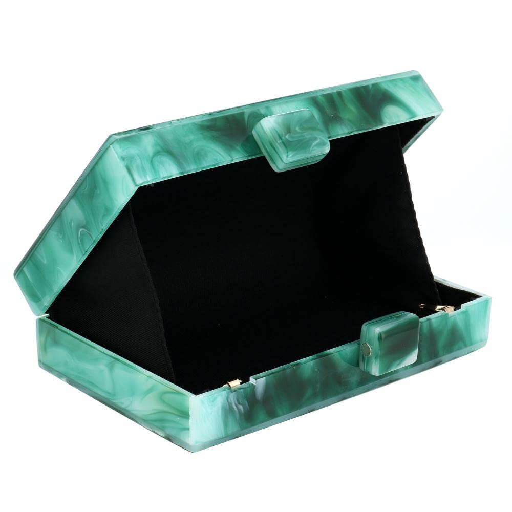 Elegant Marbling Acrylic Handbags for Women - Stylish Evening Party Clutch Purse & Crossbody Bag for Prom, Banquet, Wedding & Special Occasions