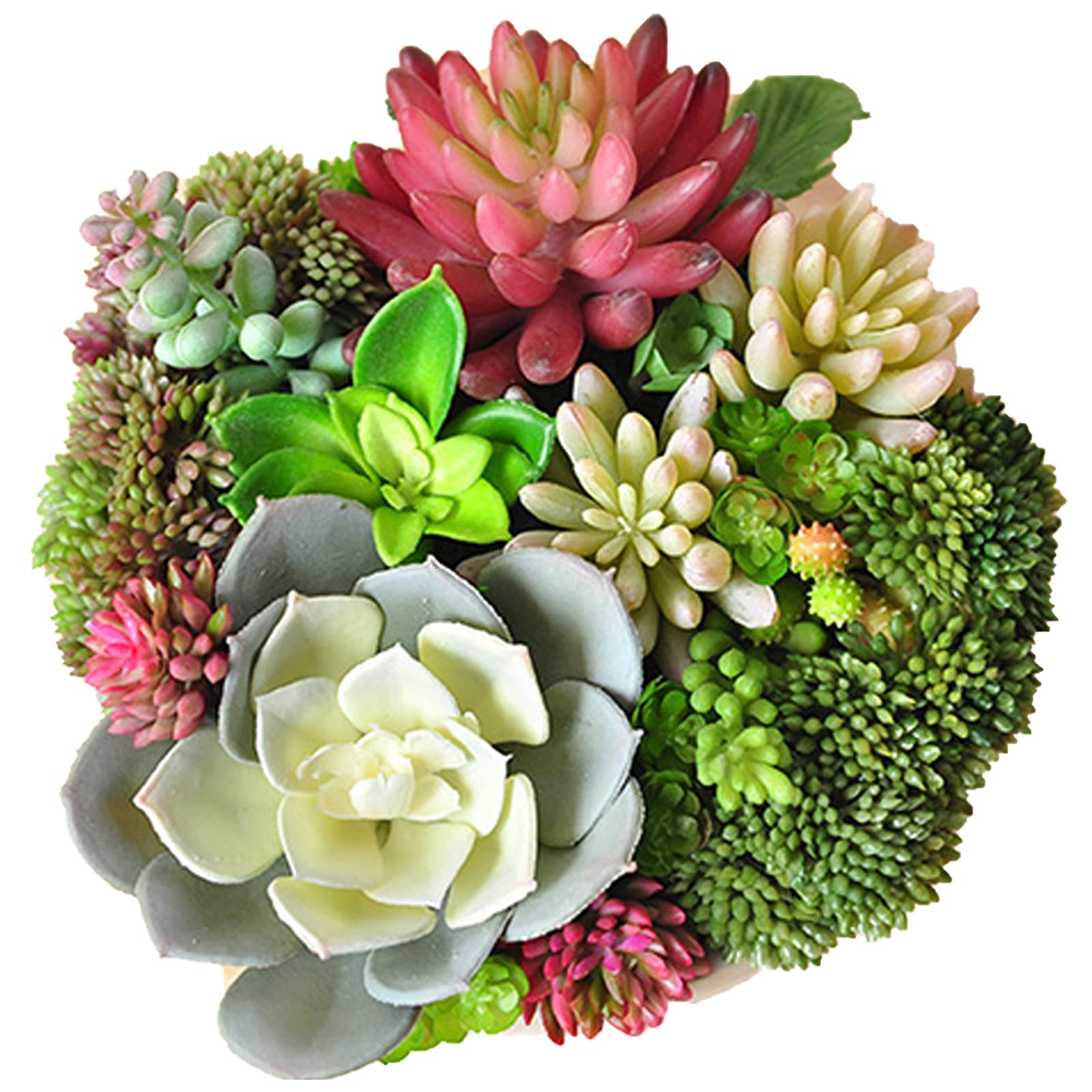 WDDLD Artificial Potted Plants for Home Decor - Small Fake Plants Indoor with Faux Flowers in Pots, Green Bathroom & Desk Ornaments - Perfect for Living Room, Office, Bathroom Decorations
