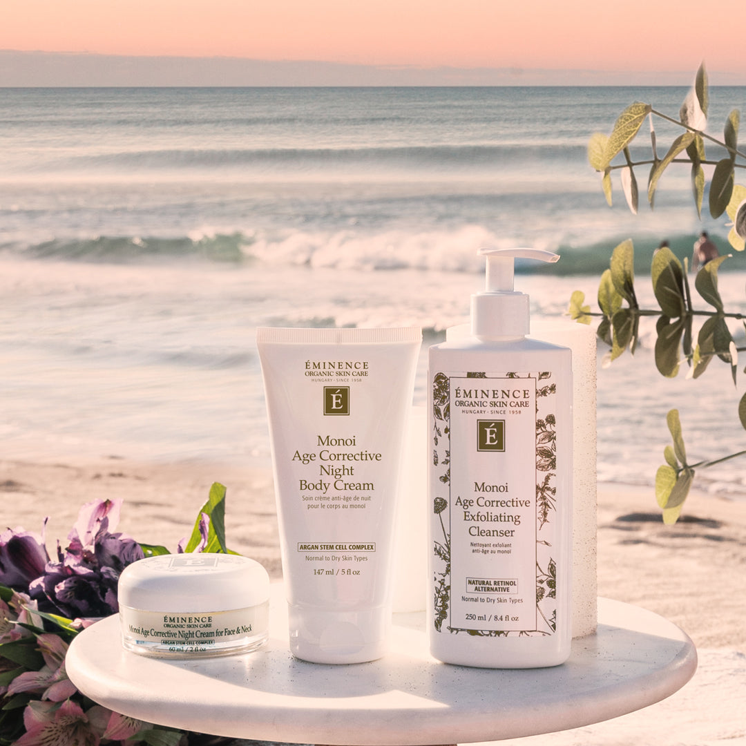 Eminence Organics Monoi Age Corrective Exfoliating Cleanser - Gentle Face Wash for Anti-Aging & Exfoliation - Perfect for Daily Skincare Routine & Mature Skin Care