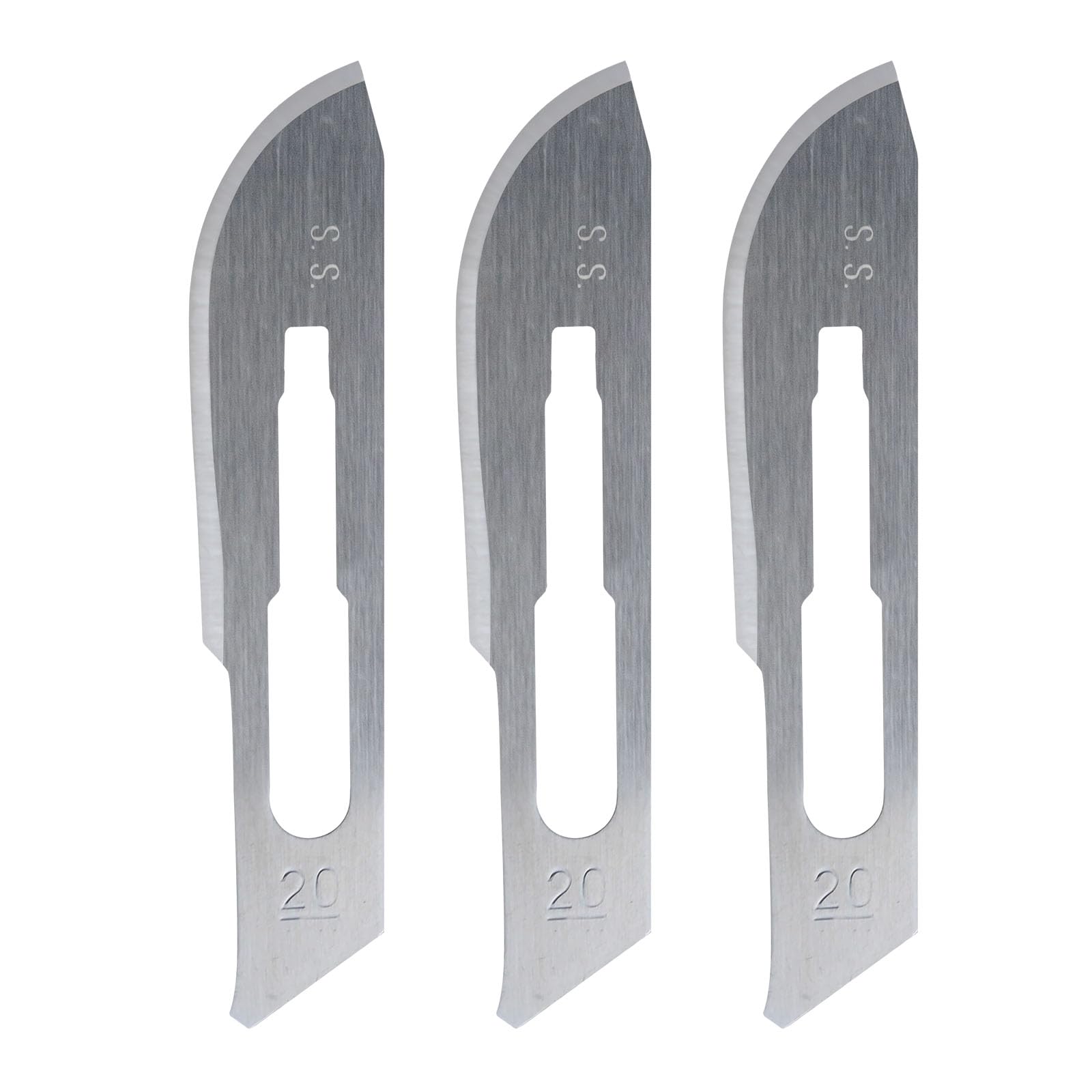 200PCs Dental Grade #20 Stainless Steel Sterile Surgical Blades by Omnia ONE | Individually Wrapped High-Quality Surgical Blades for Dermatology, Cosmetic Procedures & Medical Use | Precision Cutting Tools for Professionals