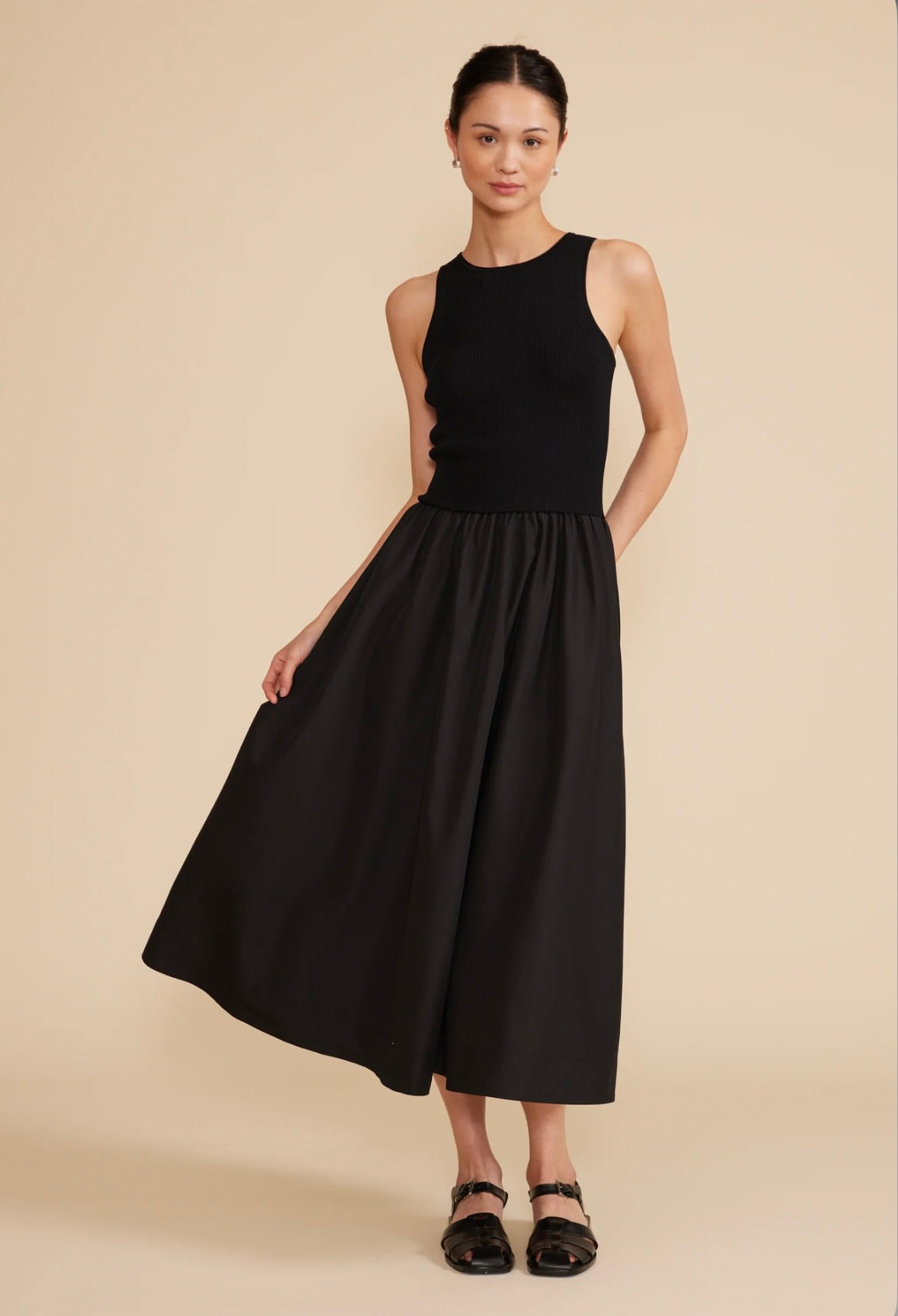 Marlena Mixed Media Dress for Women - Stylish Floral Print & Lace Detail Party Dress - Perfect for Weddings, Date Nights & Special Occasions