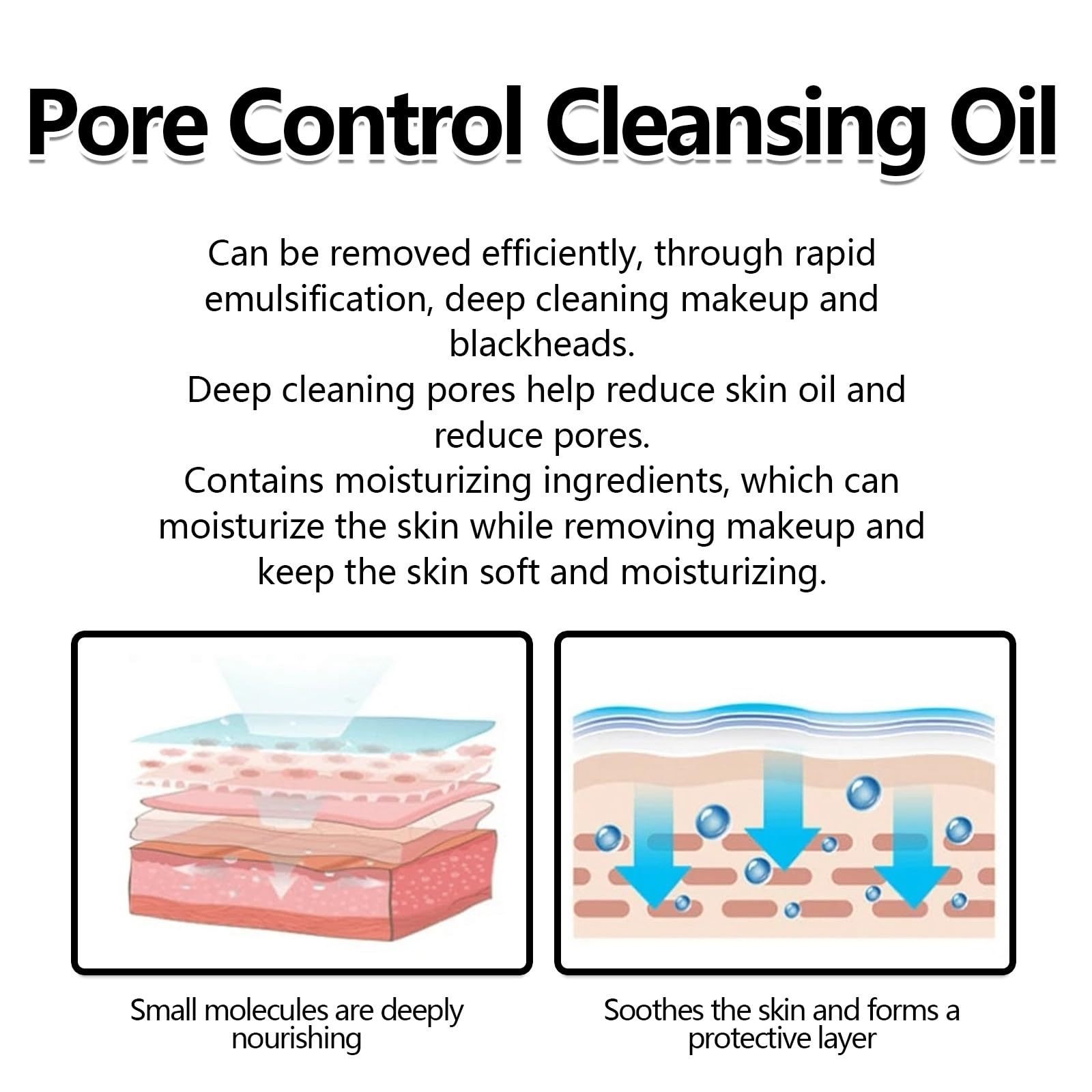 Centella Cleansing Oil for Face - Pore Control & Makeup Remover Oil Cleanser - Deep Cleansing & Hydrating Oil Based Facial Cleanser - Perfect for Daily Skincare & Gentle Makeup Removal