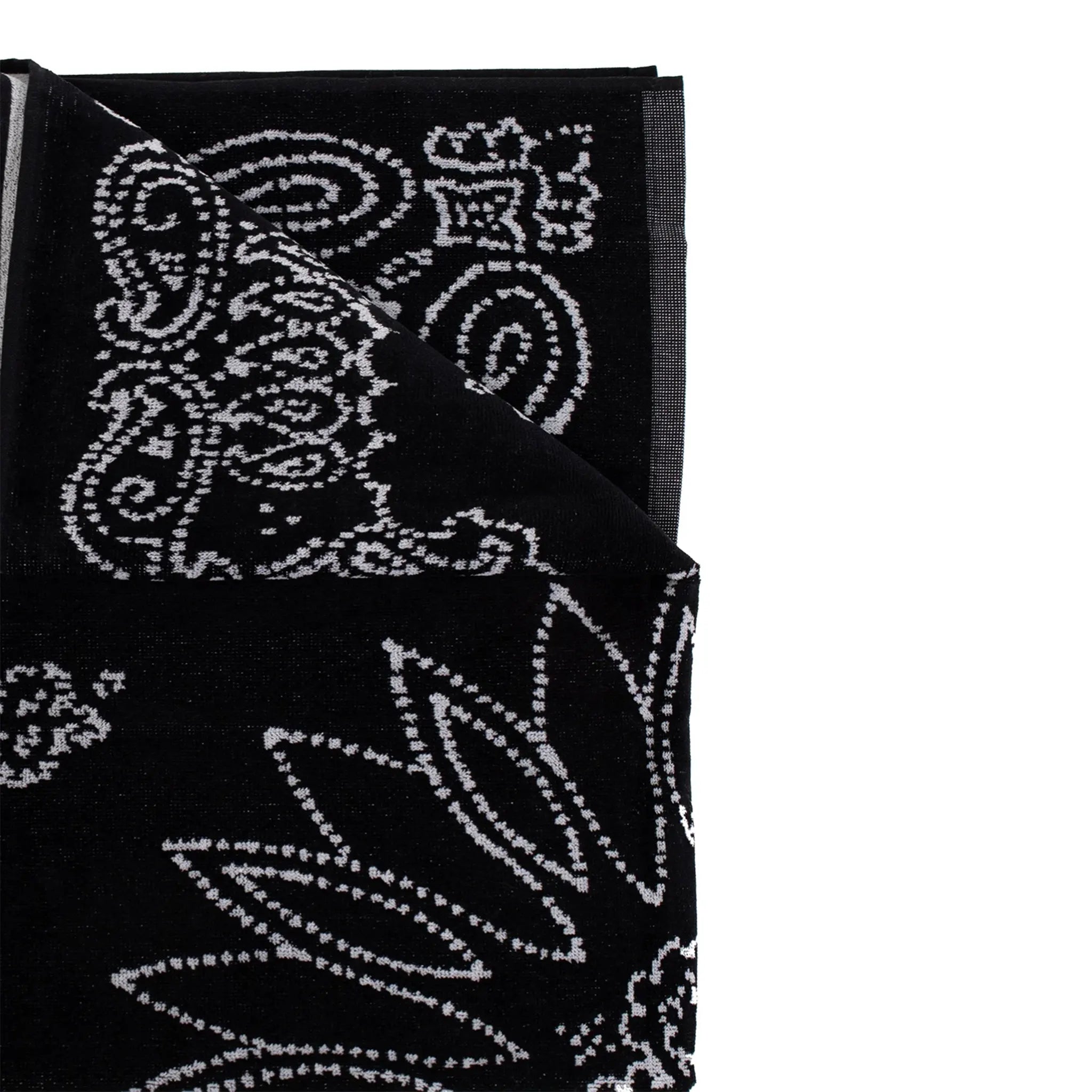 Amiri Bandana Black Towel - Stylish & Soft Cotton Bandana for Men & Women - Perfect for Fashion Accessories, Headwear & Outdoor Activities