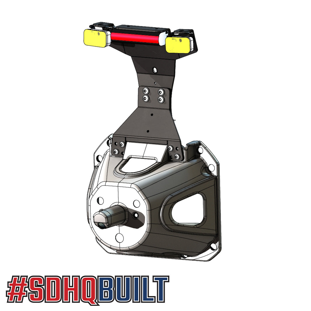 2021-2024 Ford Bronco & Bronco Raptor SDHQ Built 3rd Brake Light Chase Light Mount Kit - Off-Road LED Light Bar Bracket for Adventure & Night Driving