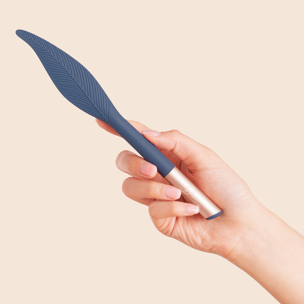 Deia The Feather Vibrating Tickler - Sensual Massage Toy for Couples, Soft Feather Vibrator for Foreplay & Intimate Play - Perfect for Romantic Nights & Spicing Up Your Relationship