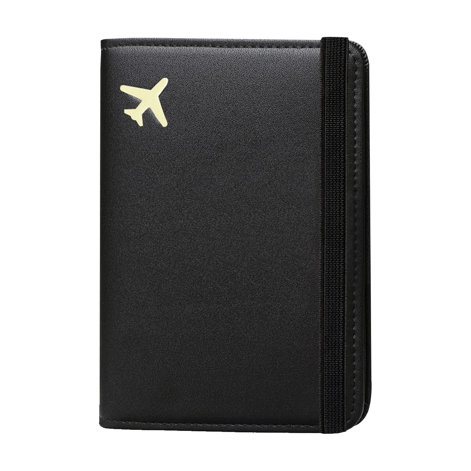 ZOPPEN RFID Blocking Passport Holder Wallet for Women & Men - Travel Essentials Document Organizer with Secure Cover Case (Black) | Perfect for International Trips, Business Travel & Vacation Accessories