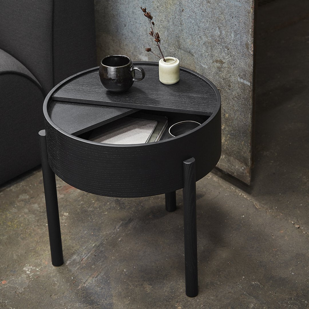 Julie Begtrup & Ditte Vad Arc Side Table - Modern Wooden End Table for Living Room, Bedroom, or Office - Perfect for Coffee, Books, and Decor