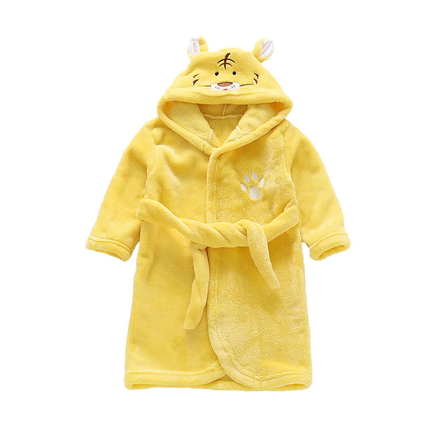 **JUNG KOOK Toddler Baby Boys Girls Cartoon Bathrobe - Soft Flannel Robe for Winter & Nightwear - Cozy Kids Pajamas for Bedtime & Bath Time**