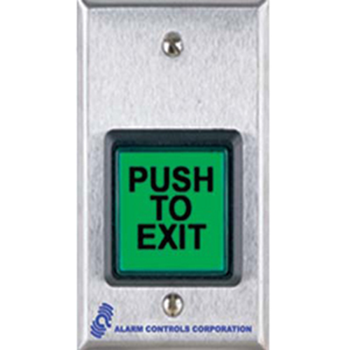 Alarm Controls TS 2 2 DPDT Push Button Exit Switch - Heavy Duty Commercial Grade for Door Access Control Systems & Security Panels (Ideal for Offices, Schools, and Public Buildings)