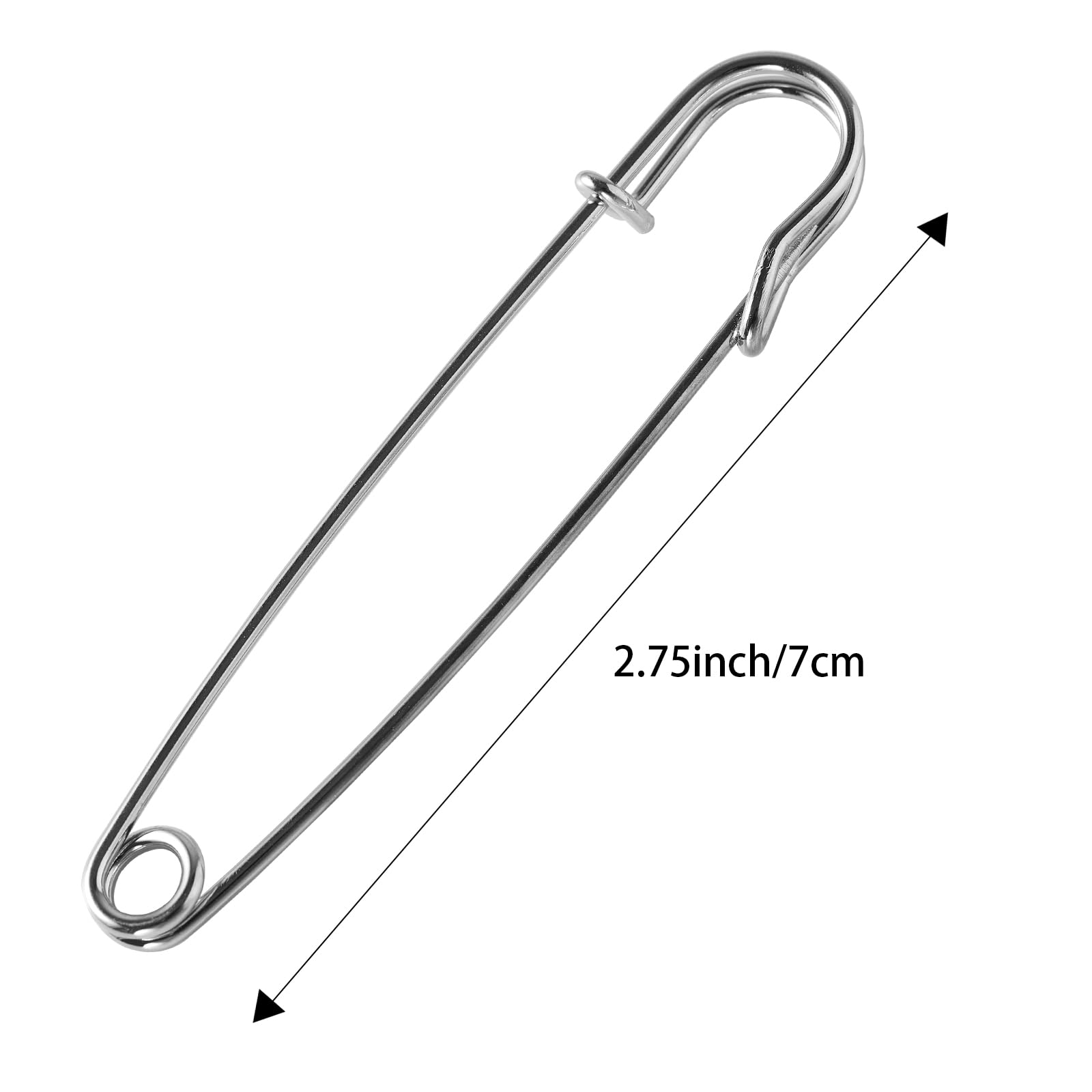 30 Pack Large Safety Pins 2.75