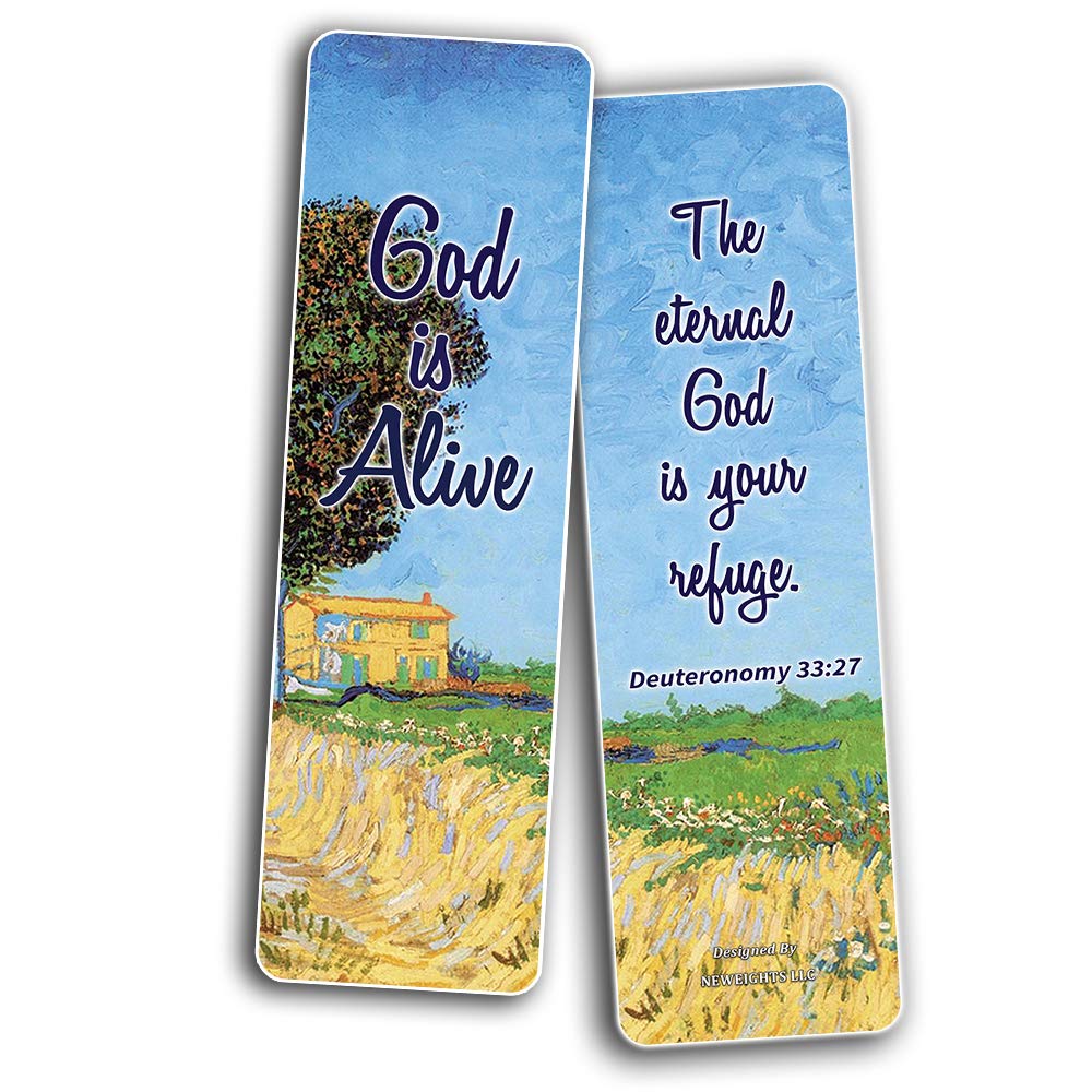 Inspiring Bible Verse Bookmarks - 12 Pack for Sunday School & Baptism Gifts