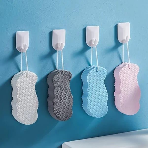 LilCARE Super Soft Exfoliating Bath Sponge - Gentle Painless Body Scrubber for Adults, Kids & Pregnant Women - Dead Skin Remover & Cleansing Sponge (2-Pack, Random Color) - Perfect for Shower, Bath & Sensitive Skin Care