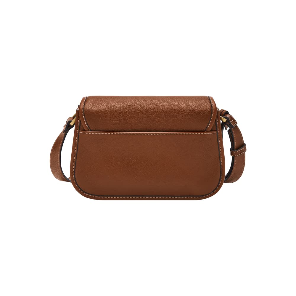 Fossil Women's Heritage Leather Mini Flap Crossbody Purse - Stylish Small Handbag for Everyday Use, Date Night & Travel Accessories