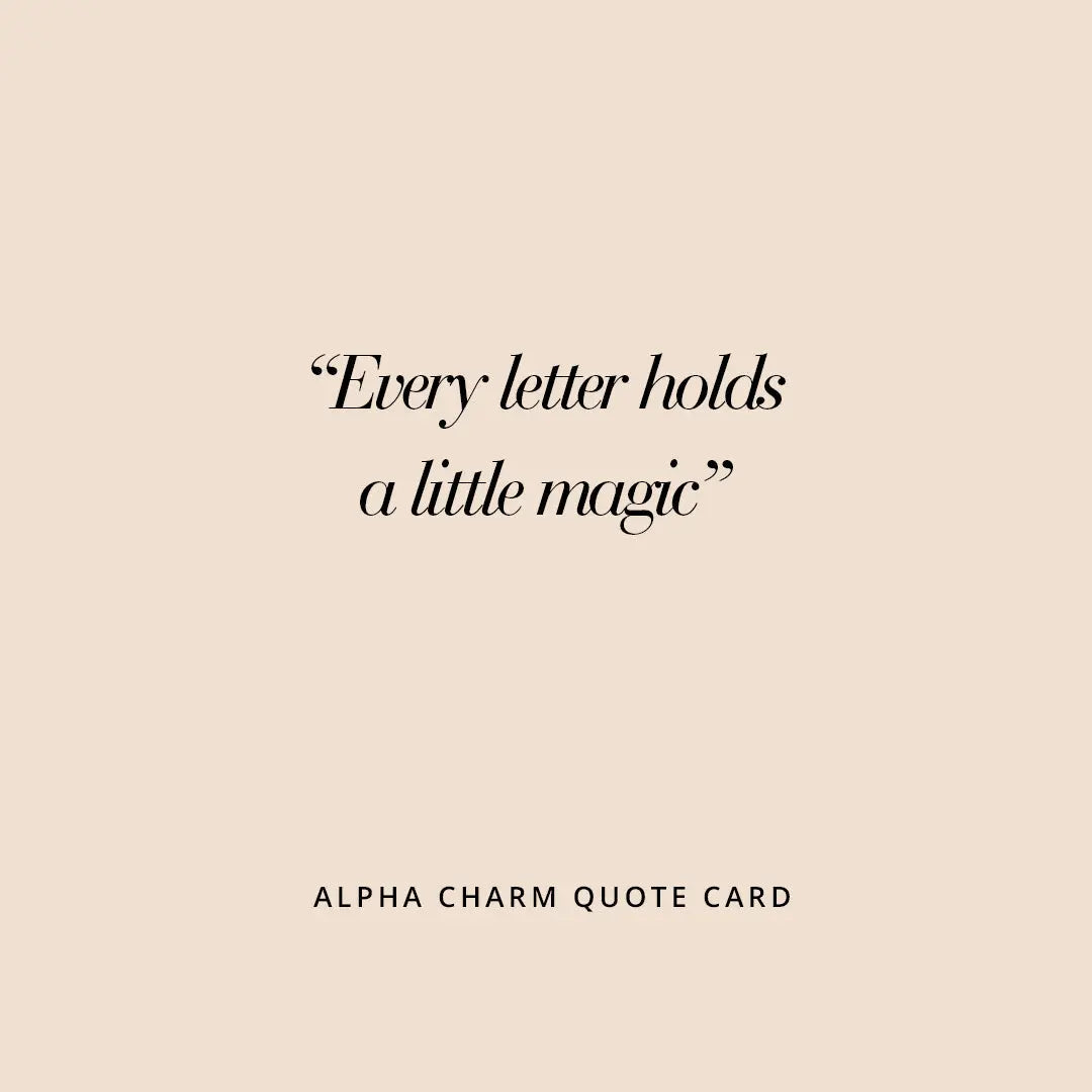 Alpha Letter Charms A-Z - DIY Jewelry Making Supplies for Necklaces, Bracelets & Keychains - Perfect for Personalized Gifts & Craft Projects