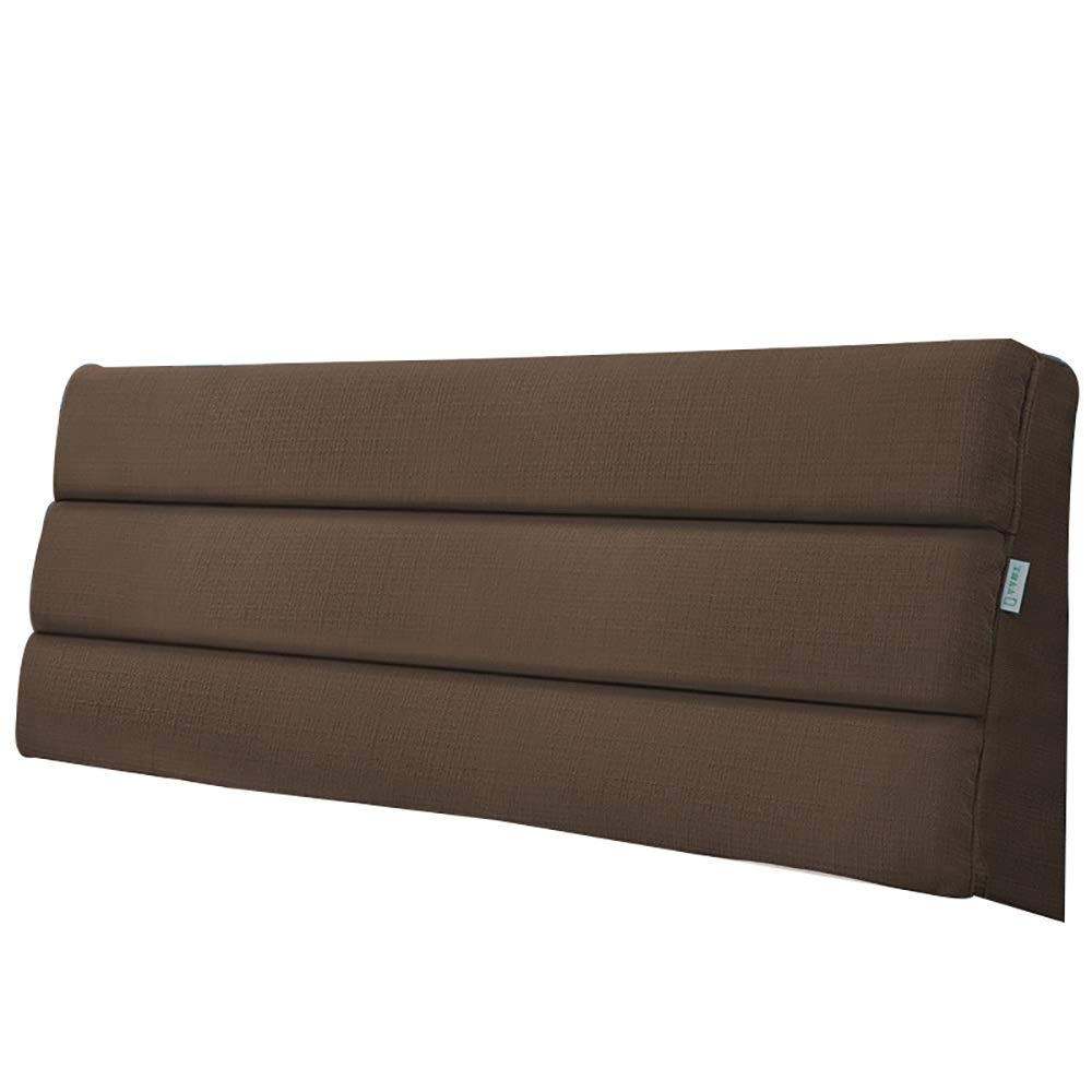 LXLIGHTS Adjustable Bed Wedge Pillow - Brown Headboard Cushion for Back Support, Bedside & Sofa Use - Washable 90x60x5cm - Perfect for Reading, Relaxing & Pain Relief